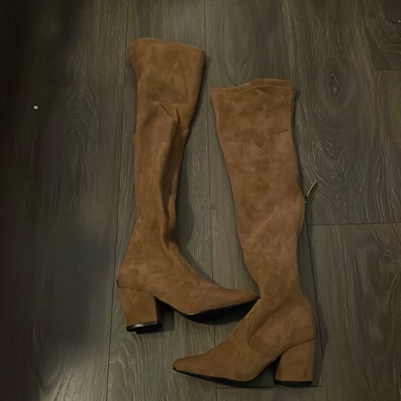 KURI - TAN Thigh High Boots main image 1